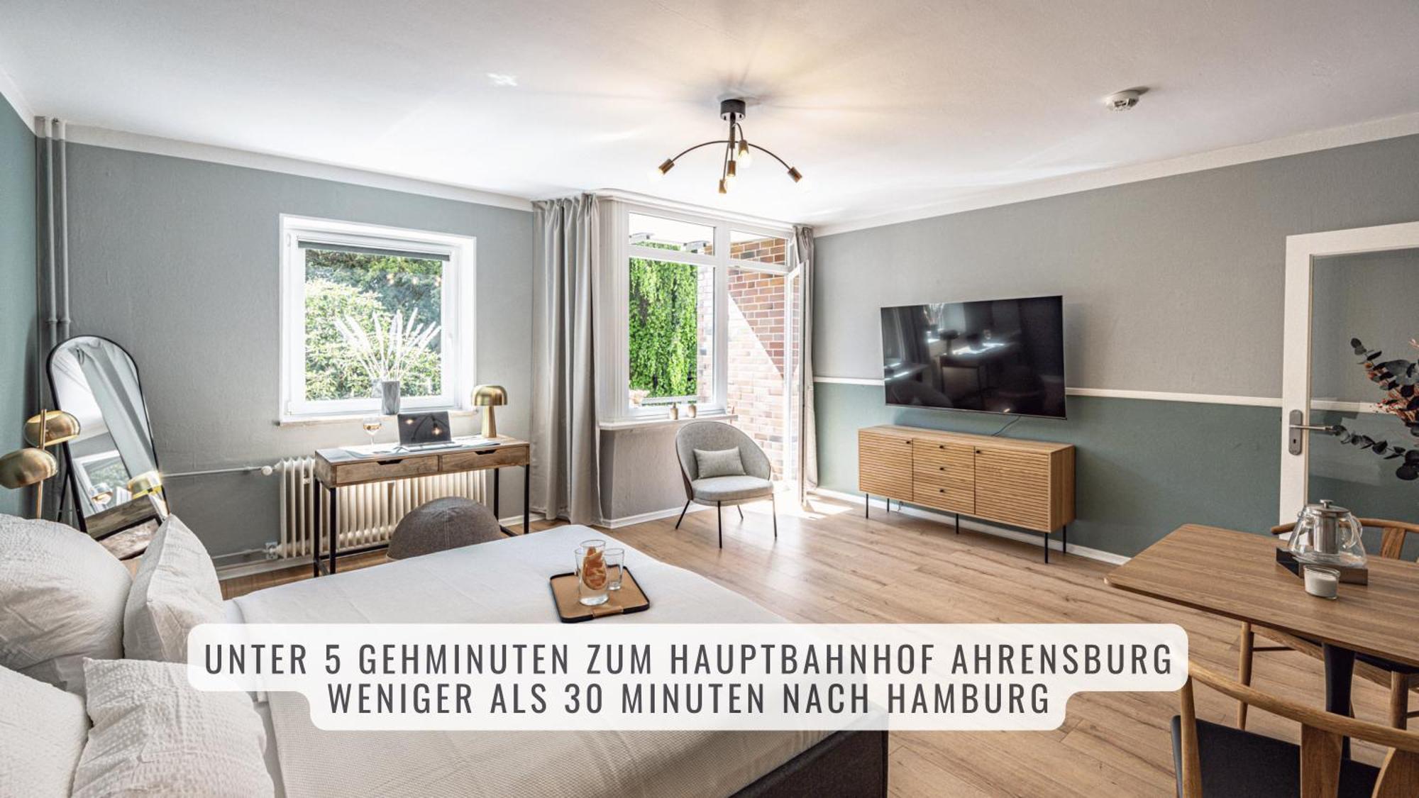 Have-A-Nice-Stay - Nahe Bahnhof Ahrensburg - 20 Minuten Nach Hamburg - Trotzdem Ruhig Gelegen - 6 Minuten Zu Fuss Ins Zentrum Ahrensburg - Modern Eingerichtet Exterior photo